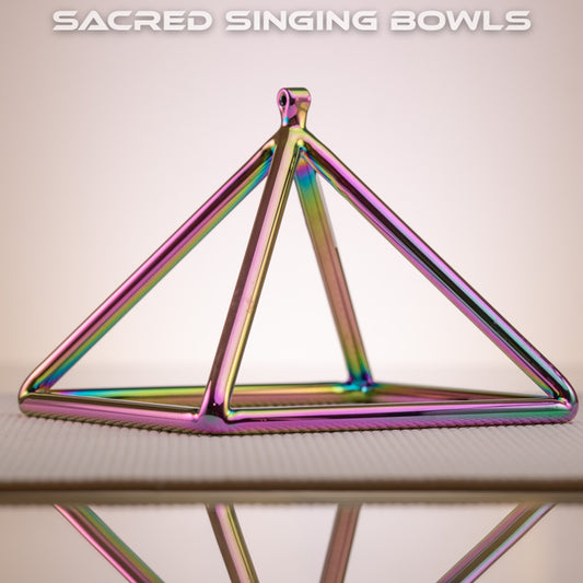 7.5" G#5-18 Rainbow Crystal Pyramid