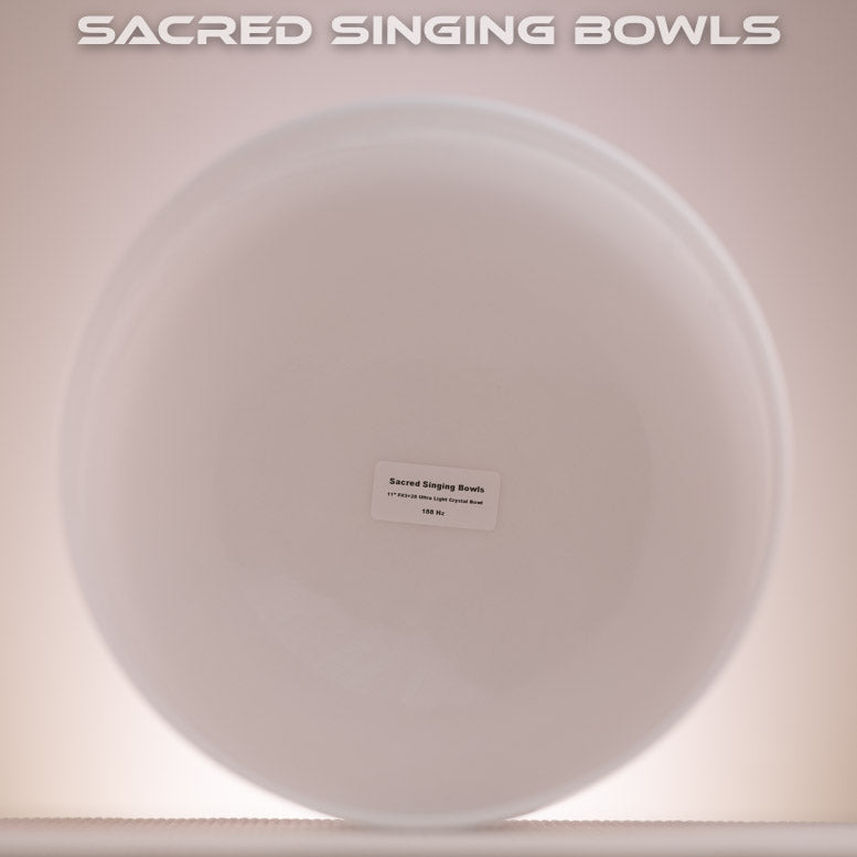 11" F#3+28 Ultra Light Crystal Singing Bowl