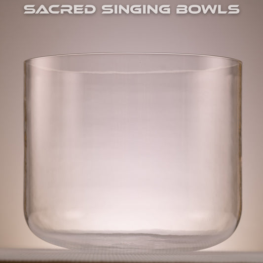 11" C#-45 Clear Quartz Crystal Singing Bowl