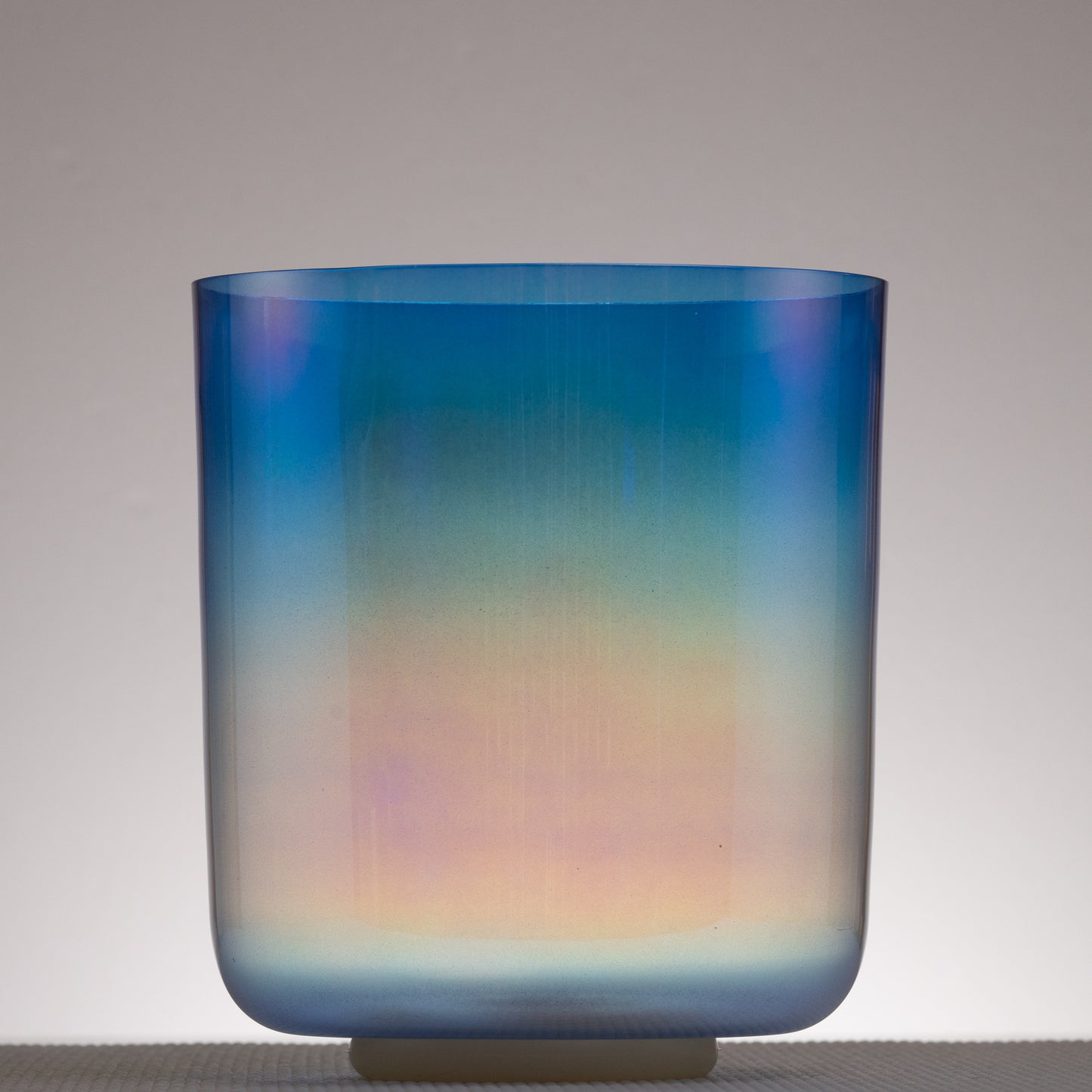 8.25" D-5 Iolite Color Crystal Singing Bowl, Prismatic