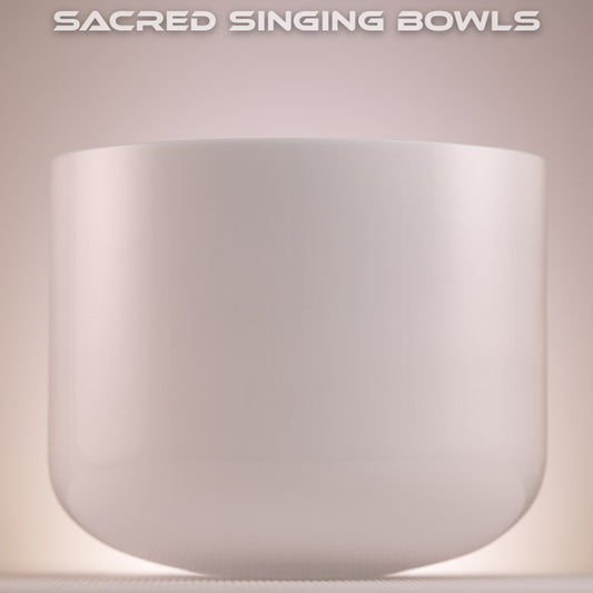 12" G#2-14 Ultra Light Crystal Singing Bowl
