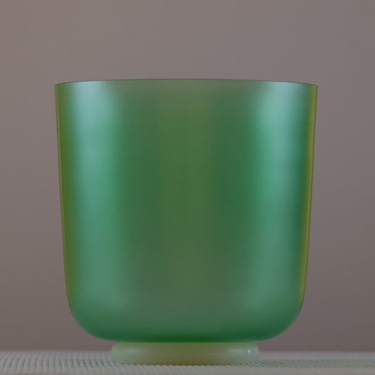 8" F-1 Emerald Green Color Crystal Singing Bowl