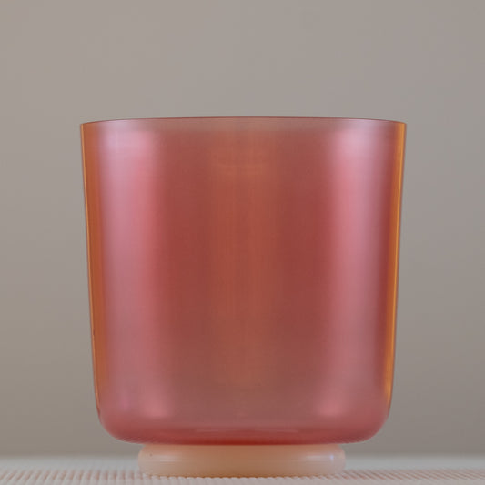 6.75" C-3 Rubellite Color Crystal Singing Bowl