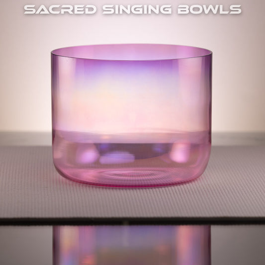 8.5" G2-36 Violet Kunzite Color Crystal Singing Bowl