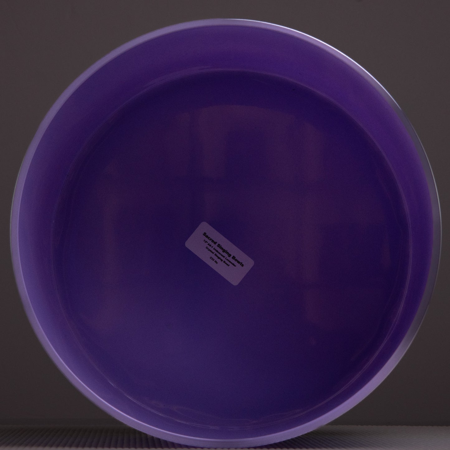 12" A#-1 Lilac Amethyst Color Singing Bowl, Prismatic